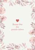 F&ecirc;te douce avec des fleurs pour Mamie